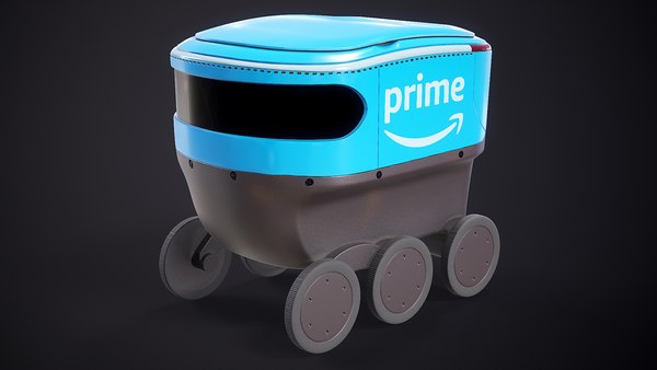 3d Delivery Robot Amazon Prime Scout Model Turbosquid