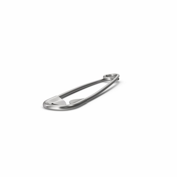 Silver Safety Pin 3D model - TurboSquid 2006381