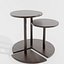Lot de 5 tables d'appoint photoréalistes au style minimaliste et moderne