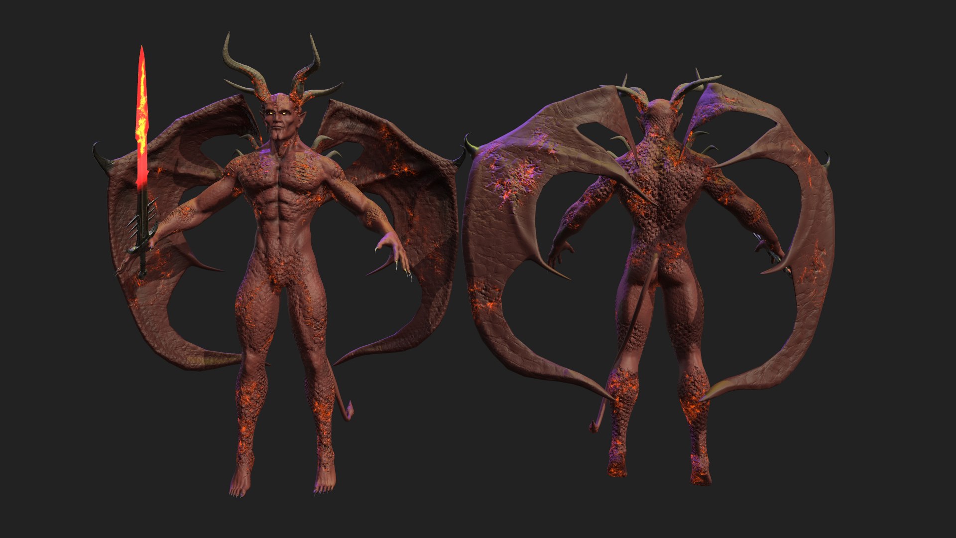 Red Demon 3D Model - TurboSquid 2420926