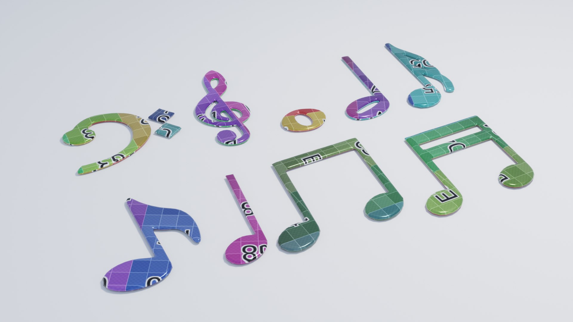 Music Notes 3D Model TurboSquid 2024004   Musicnotes3dmodel7 