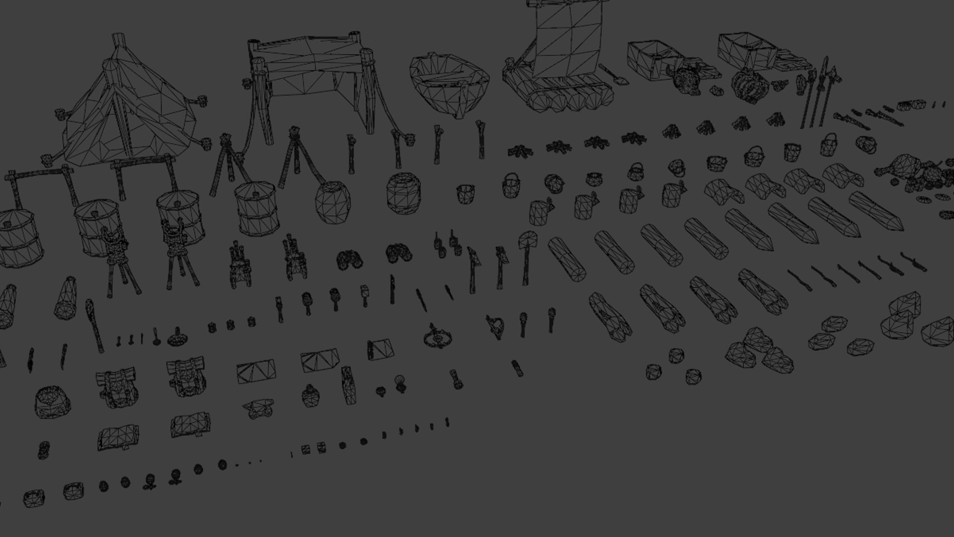 3D 142 Low-Poly Survival Items Pack - Game Ready Assets https://p.turbosquid.com/ts-thumb/r5/SI8Qcg/VP/wire/png/1733622460/1920x1080/fit_q87/d723b70a231ea011c2528c23421dbdaa8baba100/wire.jpg