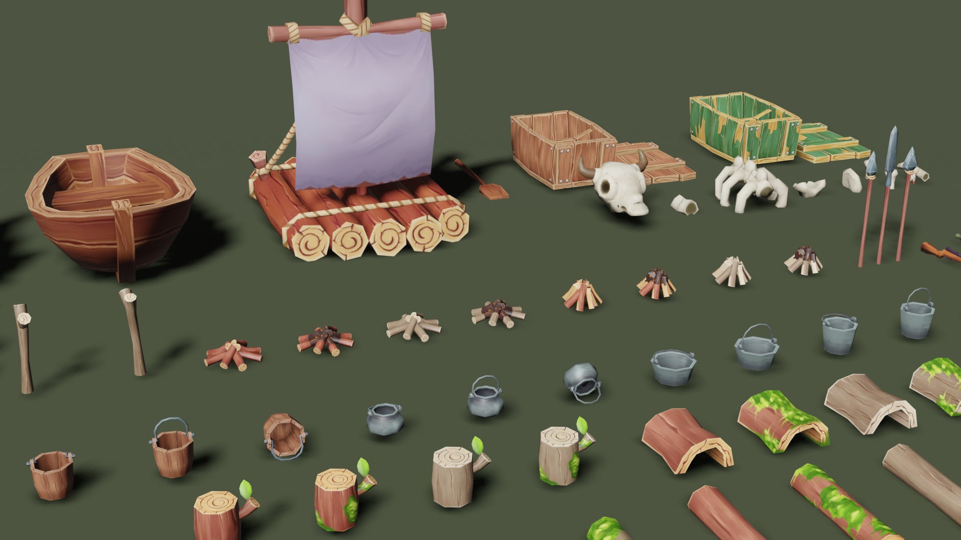 3D 142 Low-Poly Survival Items Pack - Game Ready Assets https://p.turbosquid.com/ts-thumb/r5/SI8Qcg/ZJ/06/png/1733622457/1920x1080/fit_q87/9b853ecfdc208fc319238edd173f82d9fcba2fc1/06.jpg