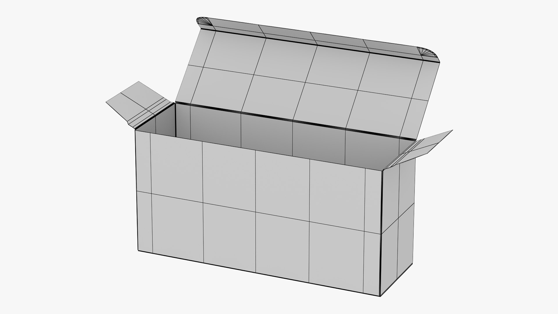 Open Packaging Box 04 3D model - TurboSquid 2054366