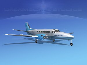 beechcraft airliner turboprop 3d model