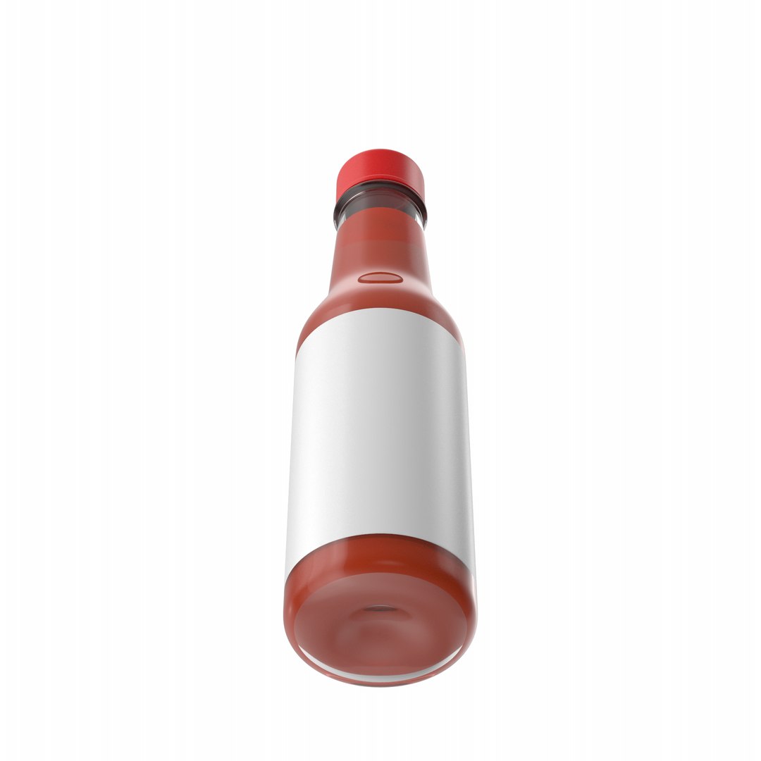 Hot Sauce Bottle model - TurboSquid 1840948