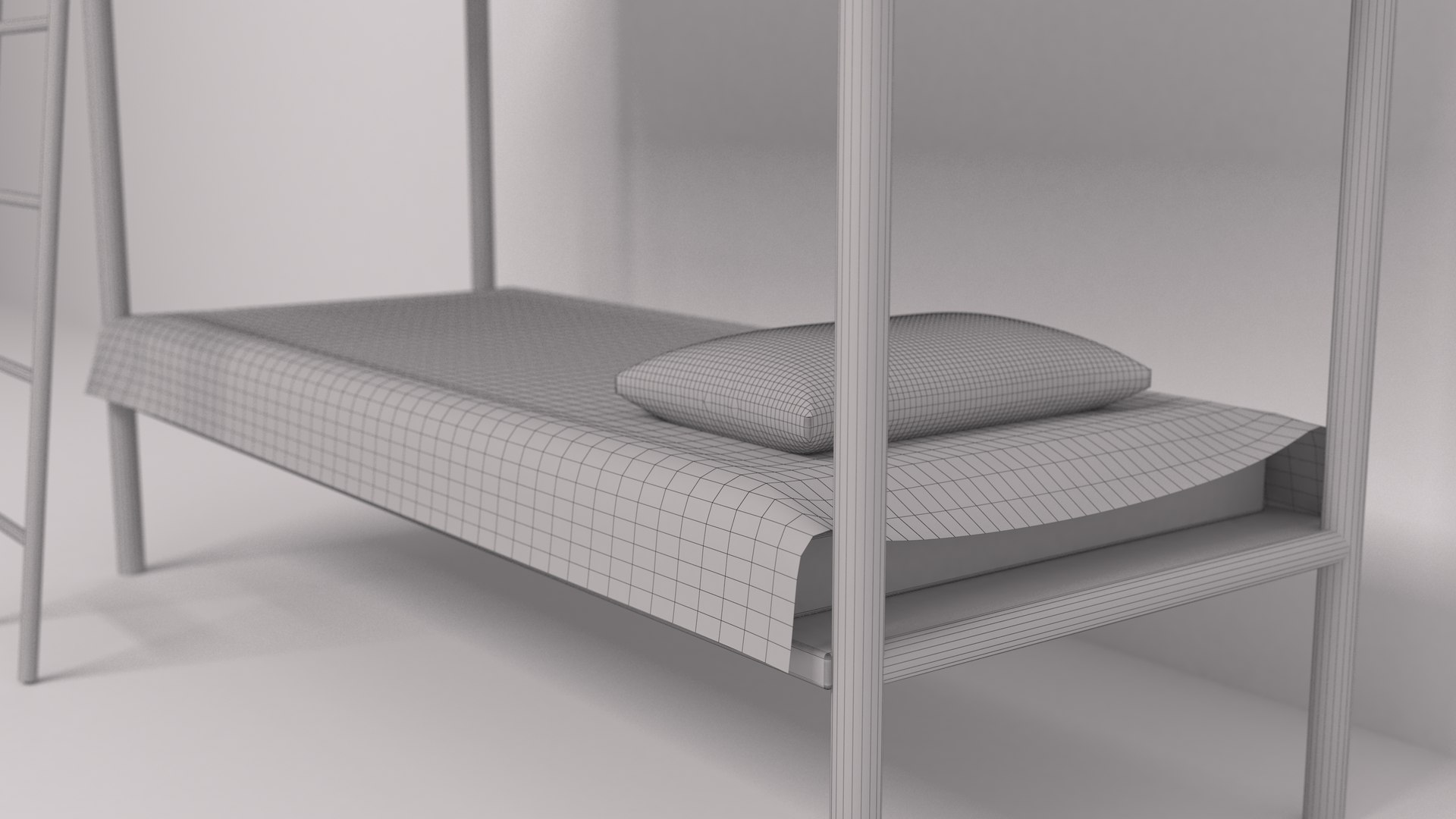Prison Bunk Bed 3D Model TurboSquid 2023800