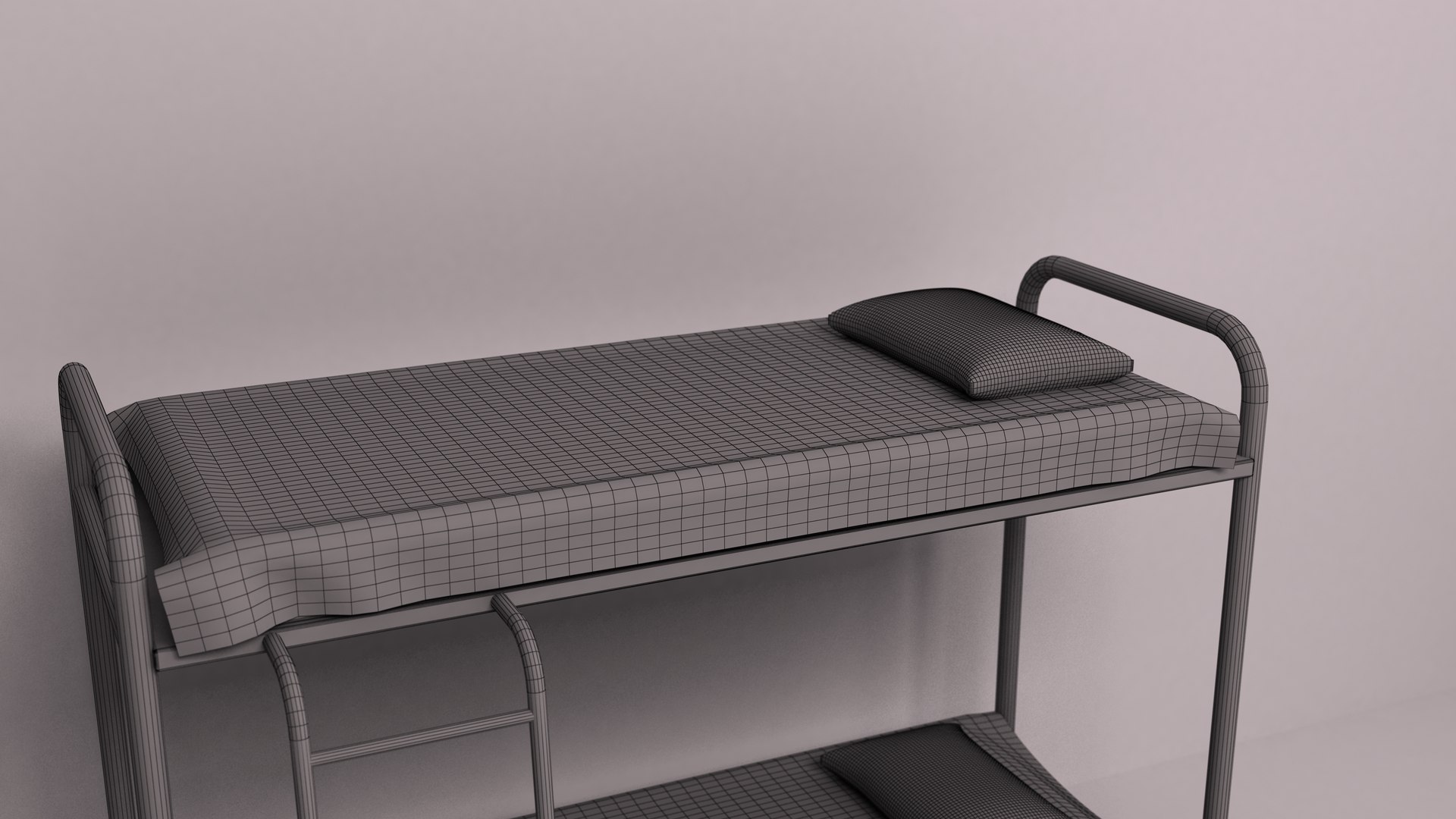 Prison Bunk Bed 3D Model TurboSquid 2023800