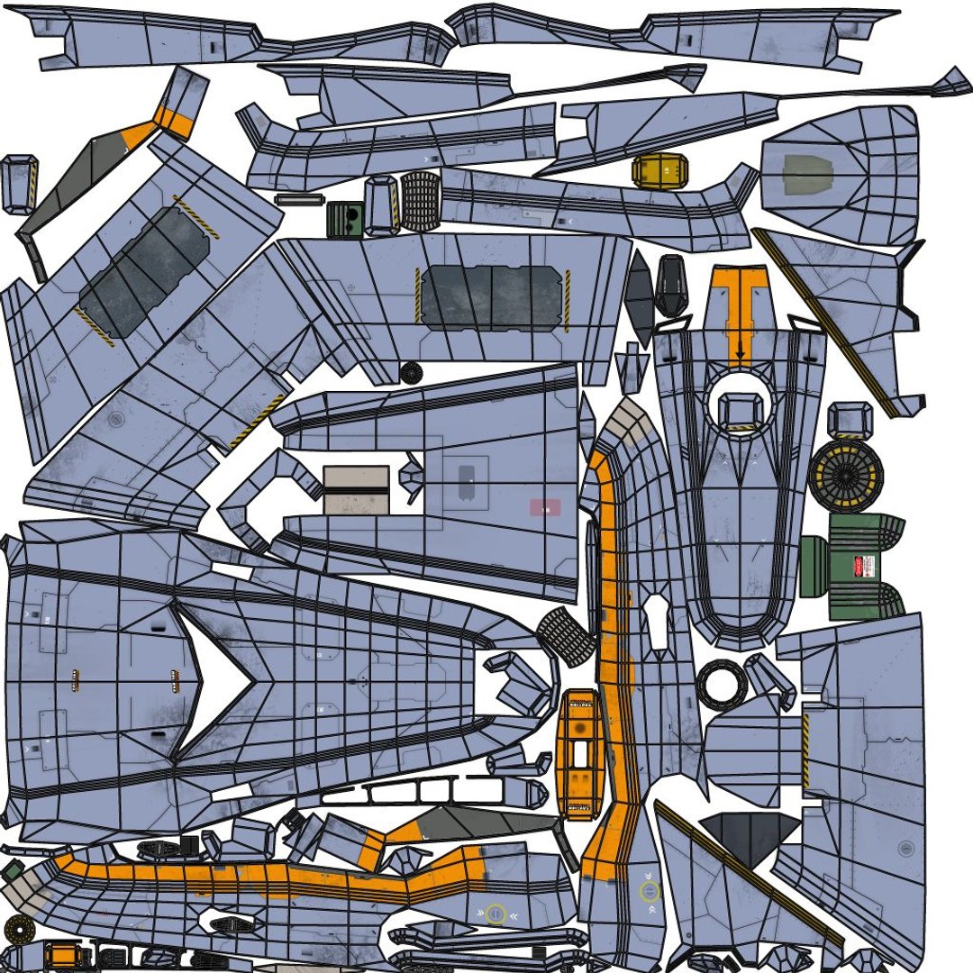 Space Fighter Cutter 3D - TurboSquid 1888869