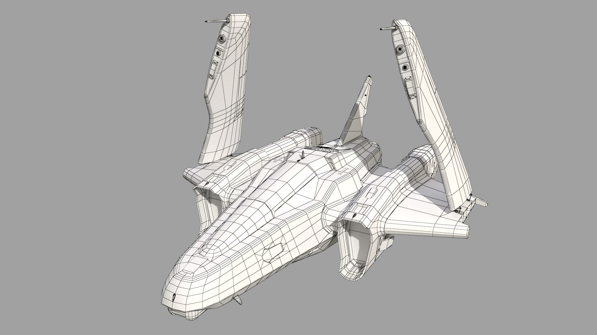 Space Fighter Cutter 3D - TurboSquid 1888869