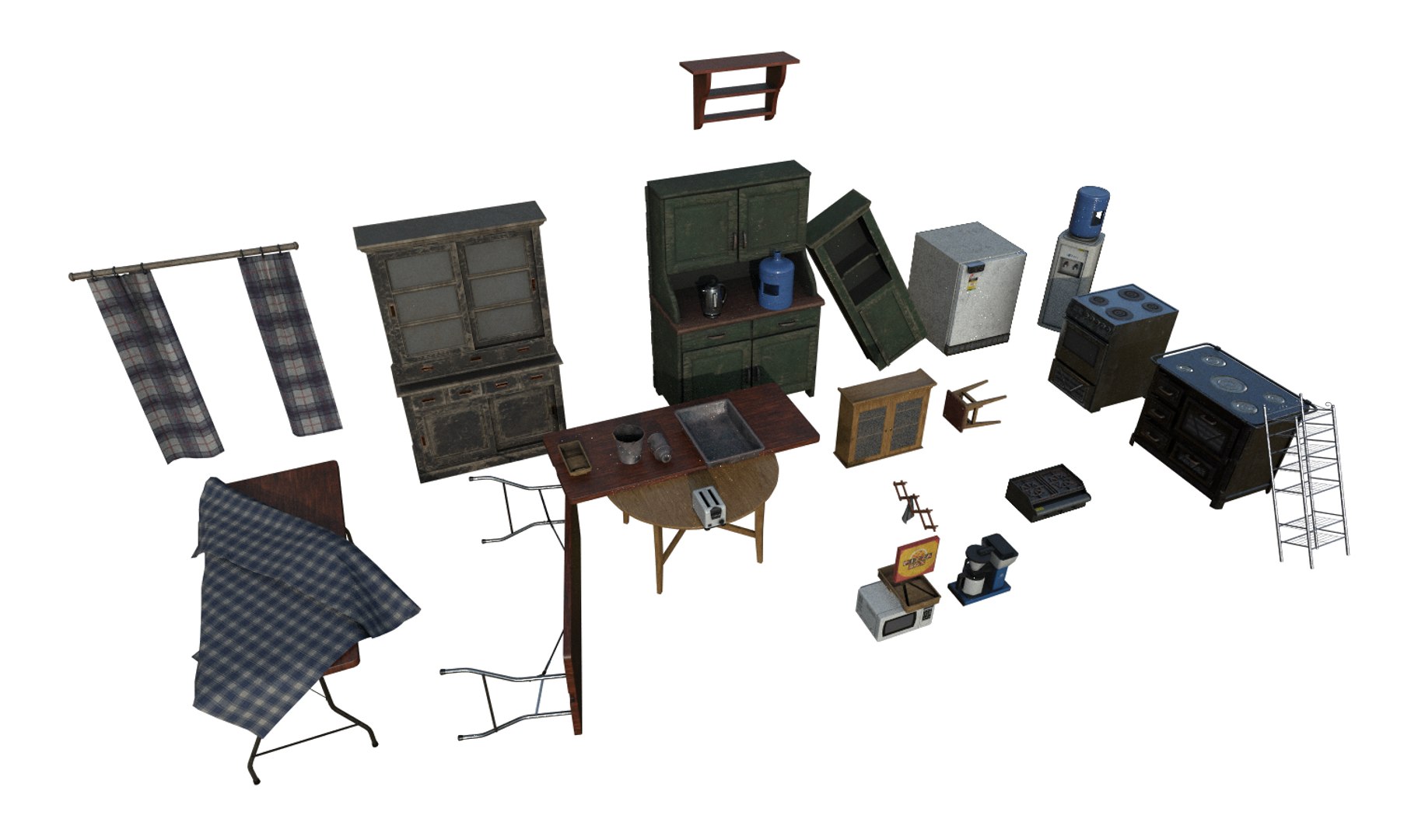 Modular Diner Pack Model - TurboSquid 2117017