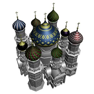 russian church dome 3d model
