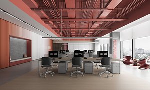 Modern office 3D model