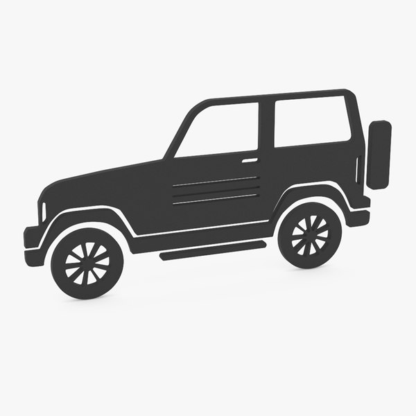 modelo 3d Silueta de coche 4x4 - TurboSquid 2223884