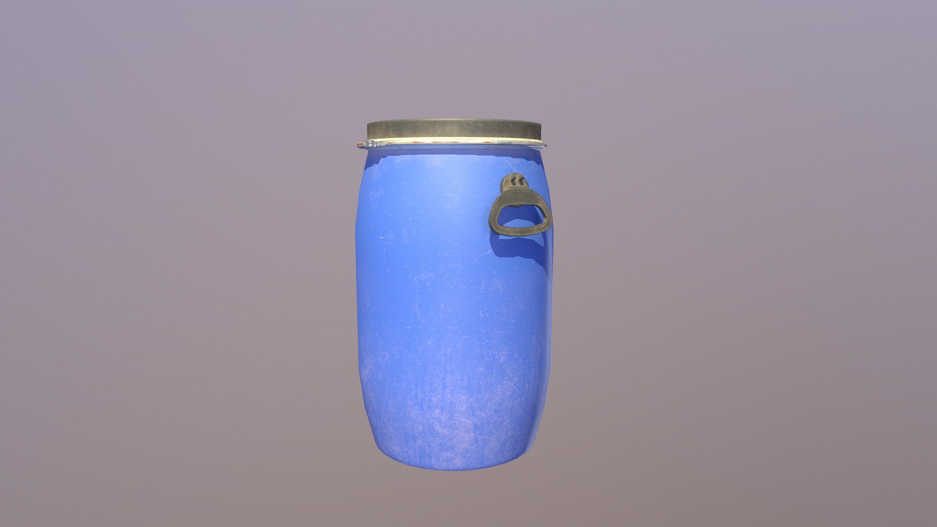 3D Blue Plastic Barrel Model - TurboSquid 1554743