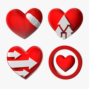 3D model Heart Emojis Collection 2