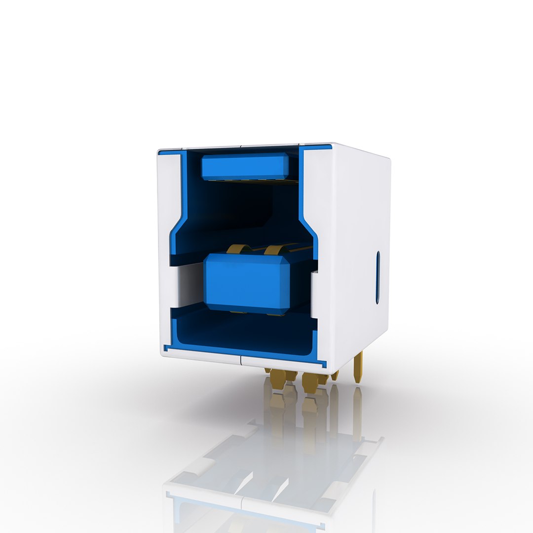 usb connector 3 typ 3ds https://p.turbosquid.com/ts-thumb/r5/tHWGSk/IYZ2kUd0/usbsstypbfemaleconnector_view3/jpg/1398027290/1920x1080/fit_q87/621ff0d548dad55f80a0ee783555f0d9d4974c60/usbsstypbfemaleconnector_view3.jpg