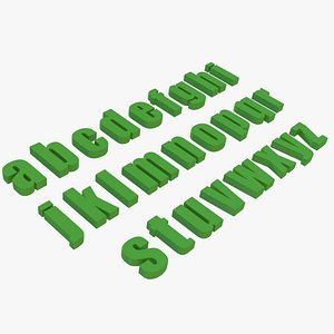 Alphabet Impact Font Small