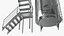 Edelstahl-Weintanks-Set mit Treppe