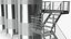 Edelstahl-Weintanks-Set mit Treppe