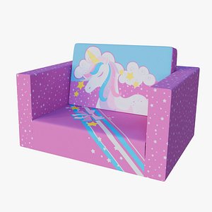 Sofa for kids 3D model