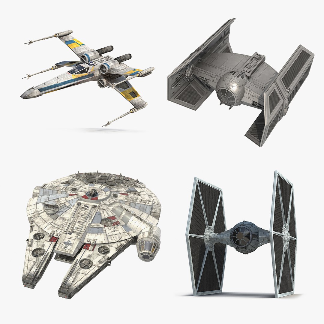 Star Wars Spacecrafts Collection 2 3D model preview