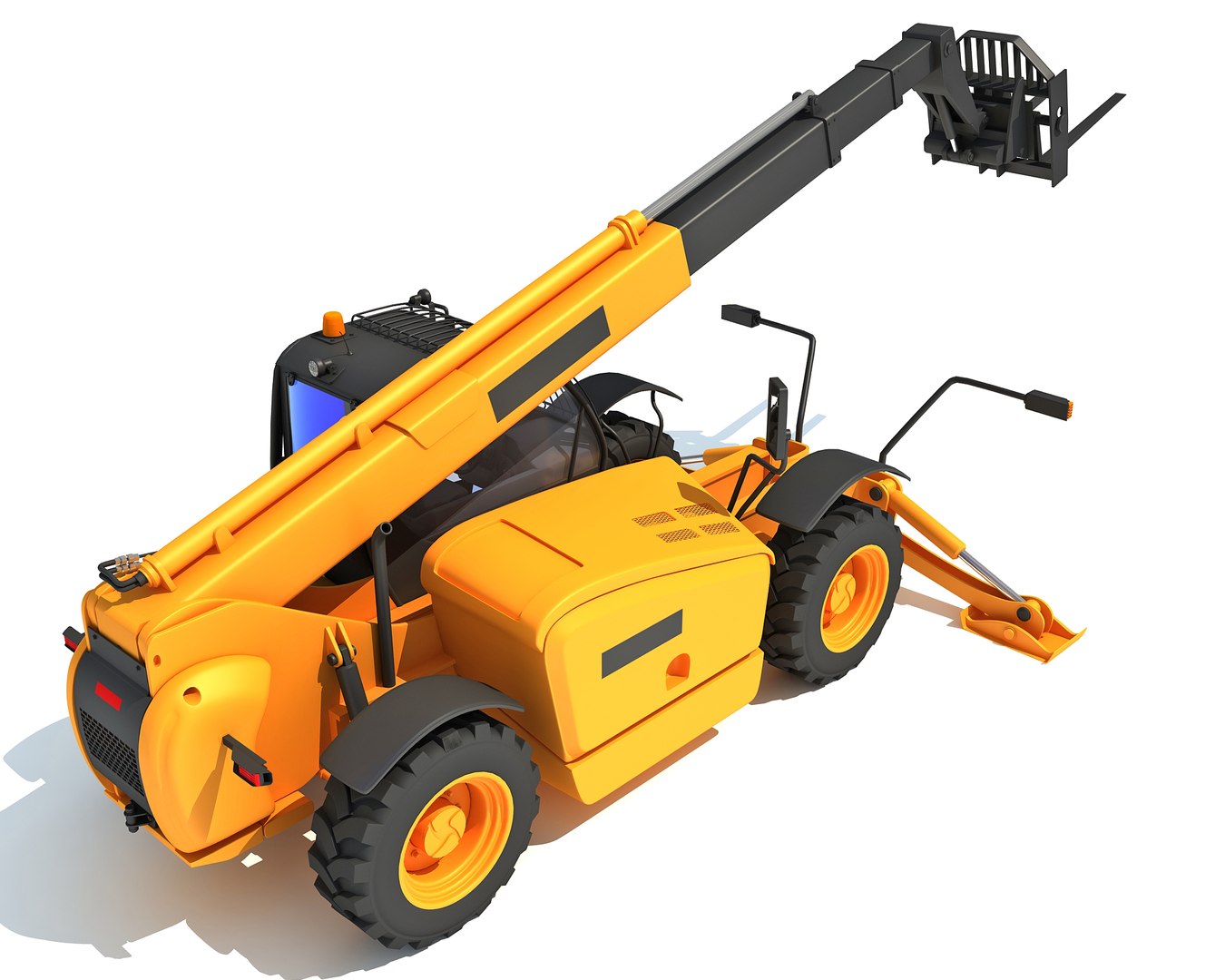 Telescopic Handler Forklift 3D Model TurboSquid 1238797