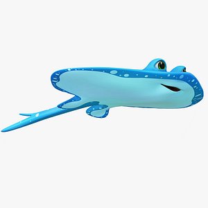 Cartoon Stingray 3D model