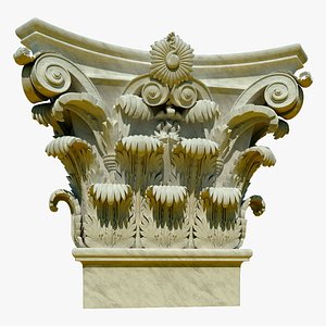 3d pilasters corinthian model