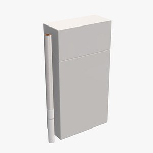 closed cigarette pack 3D