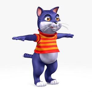 Fat kitten 3D model