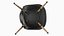 Sedia laterale in plastica Eames DSW nera
