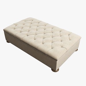 Restoration Hardware /Churchill Upholstered Coffee Ottoman
