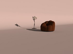 3D armchair model