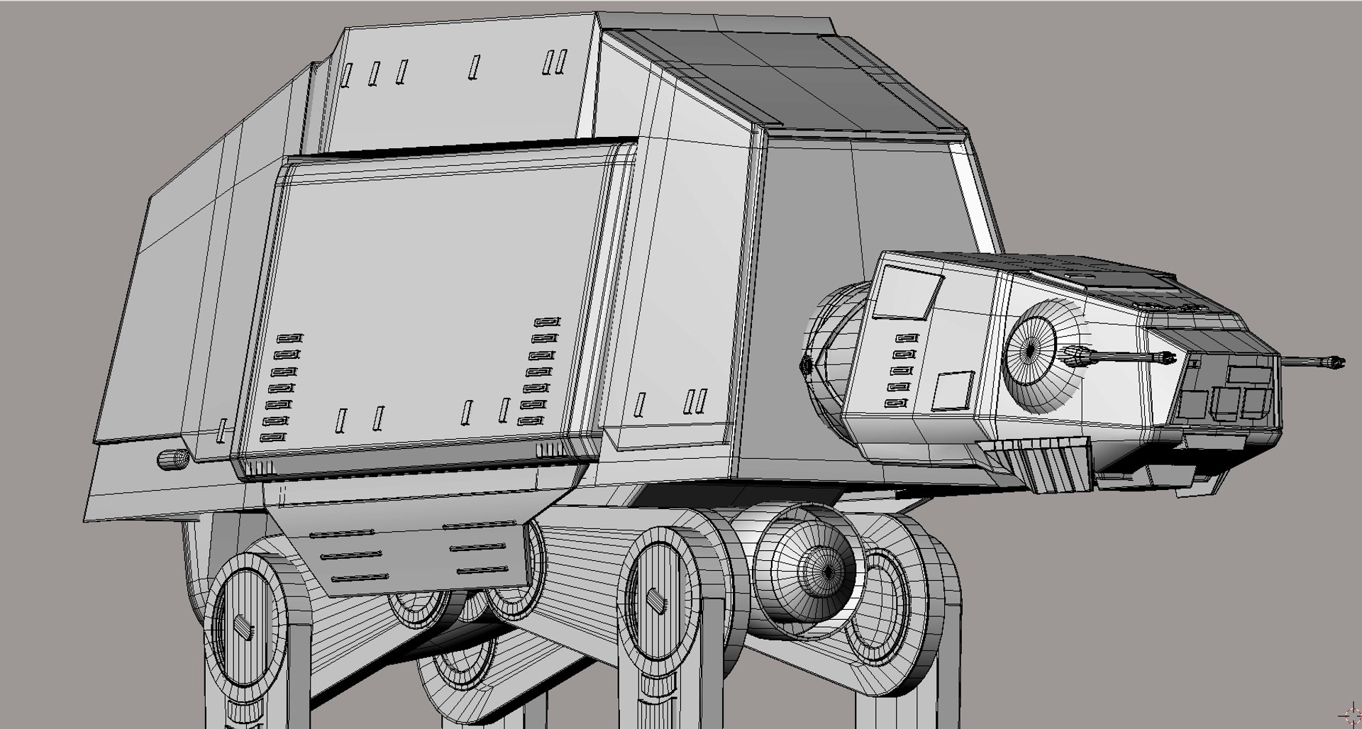 Star Wars AT-ST für Maya manipuliert 3D-Modell - TurboSquid 991268