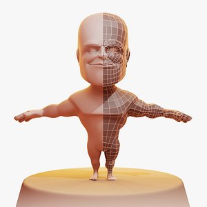 base mesh man 3D model