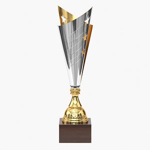 3D realistic trophy cup 10 model