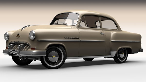 米澤オペル オリンピア レコルト オープン黄緑ブリキ tin toy