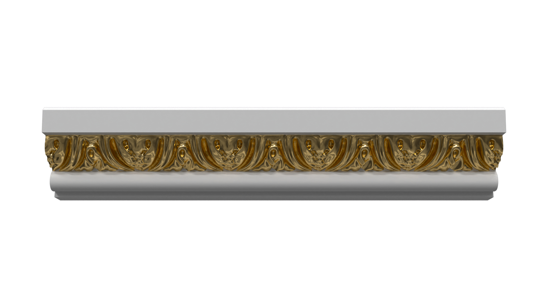 3D Patterned Cornice Gypsum Plaster DK64 - TurboSquid 1996296