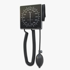 blood pressure wall mount 3d model