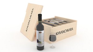khvanchkara wine 3d model