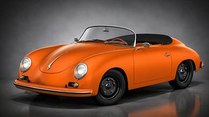 3D Porsche Speedster 1956 3D Model model