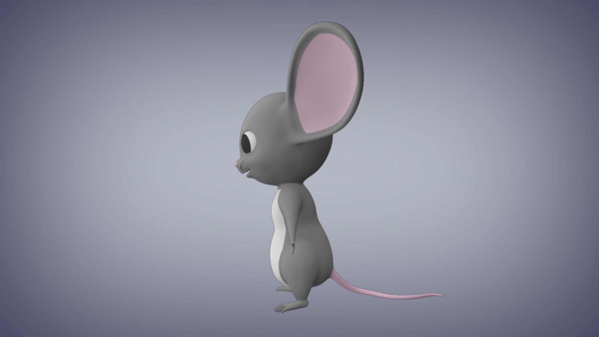 3d Cartoon Mouse Model