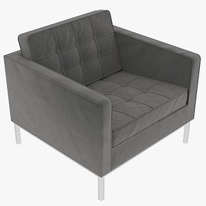 Knoll Florence Charcoal Fabric Chair