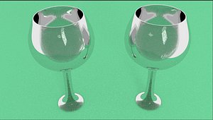 3d model wine glasses