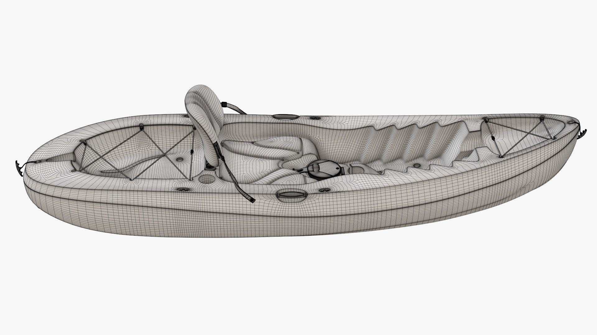 Kayaking Boat Model - TurboSquid 1628955
