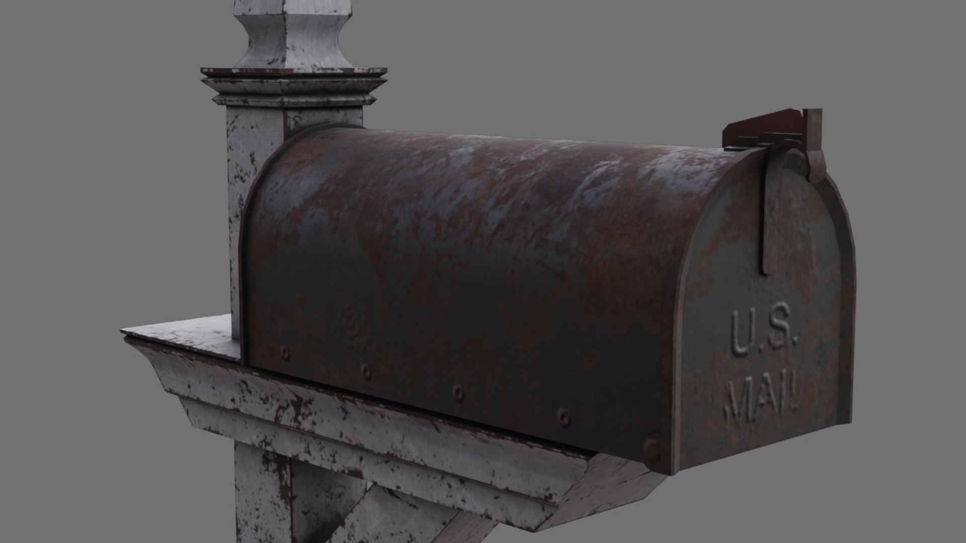 3D Letter Box 1b Model - TurboSquid 1240367