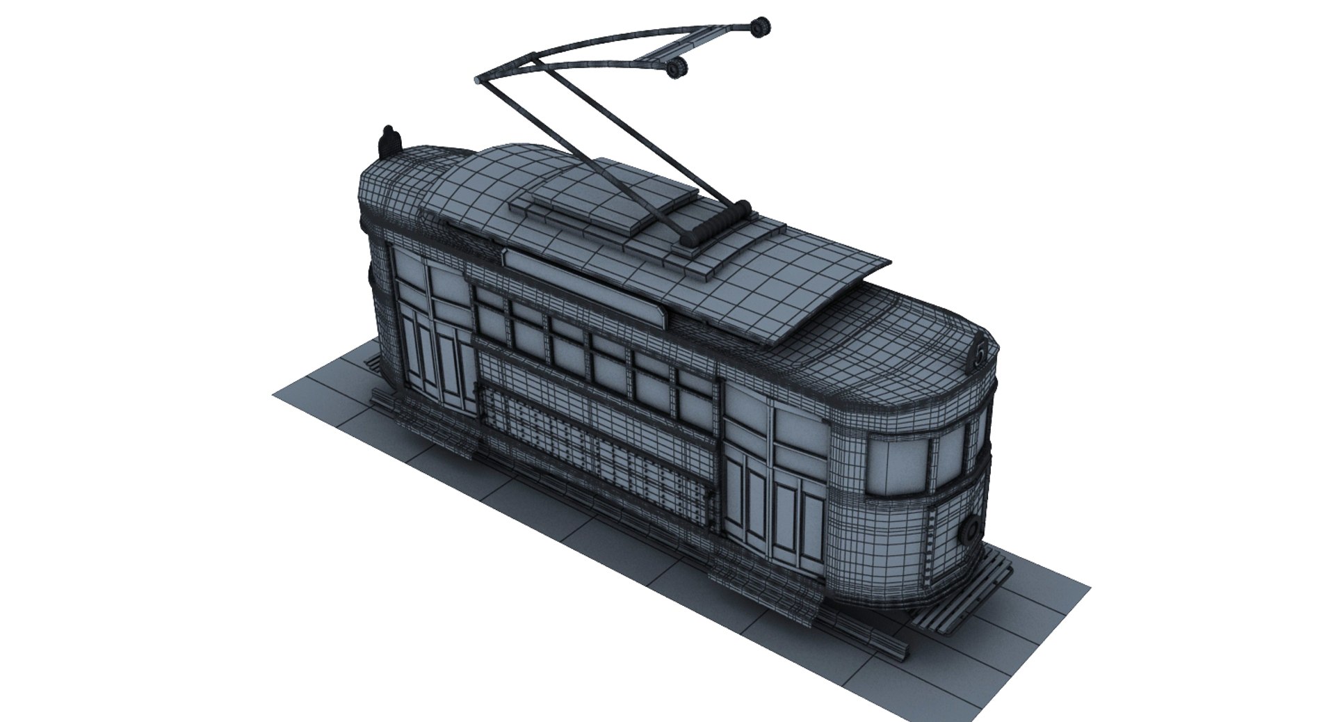trolley 3d 3ds