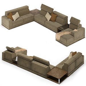 3D Sofa Lazzoni Met model