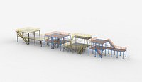 Durable Mezzanine Floor set 3D model